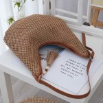 Instagram-Style Large-Capacity Woven Tote Bag — Vintage French-Inspired Beach & Vacation Shoulder Bag | An Essential for Commuting and Casual Wear